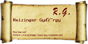 Reizinger György névjegykártya